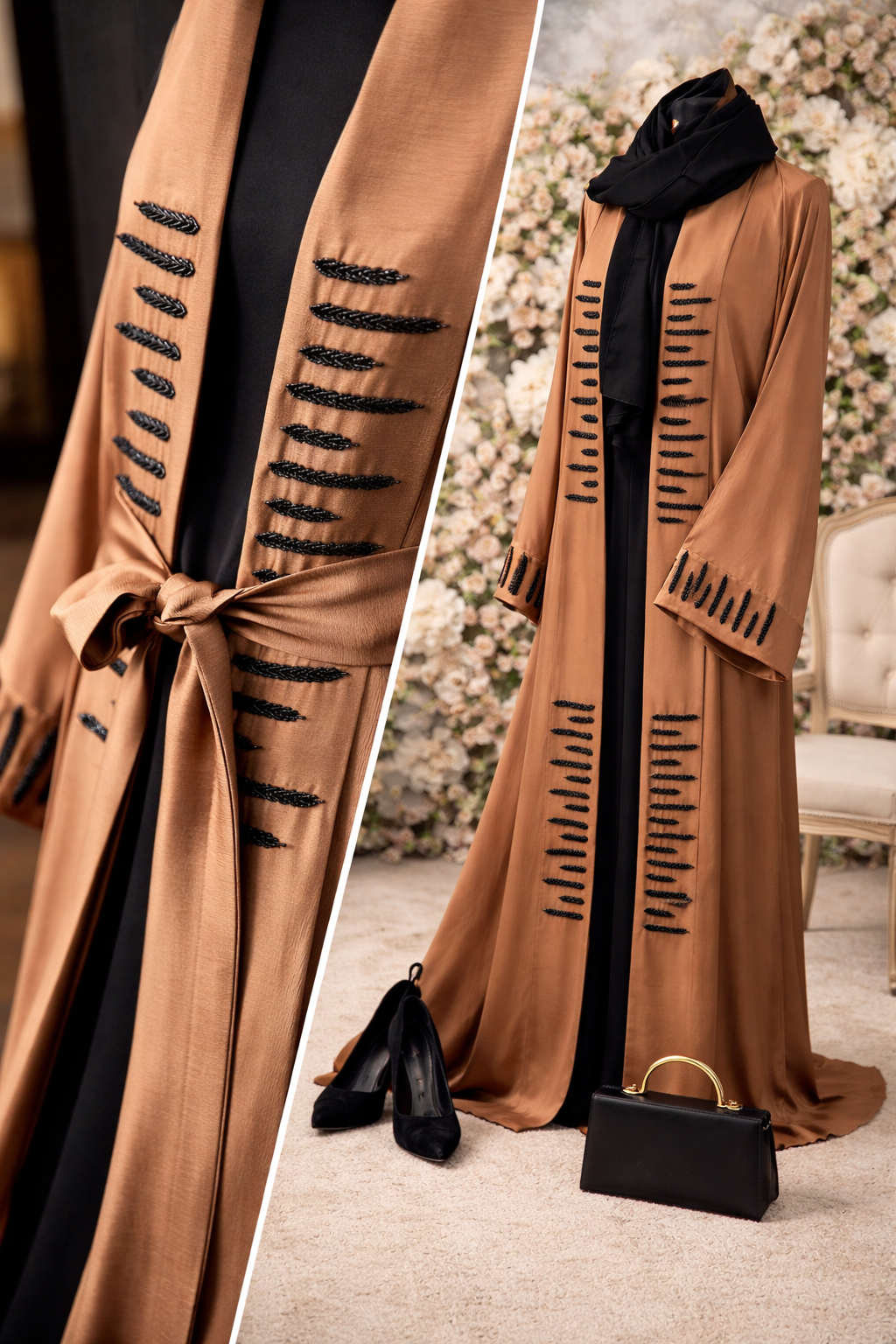 Ember Beadline Abaya