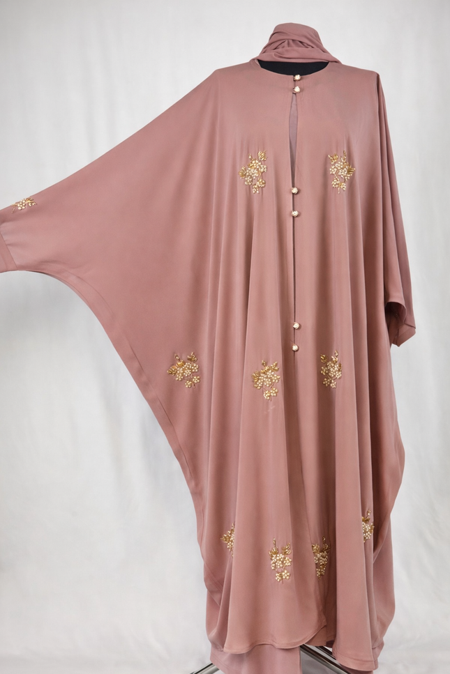 Pink Blossom Luxe Abaya