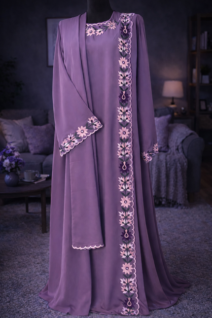 Blossom Edge Abaya