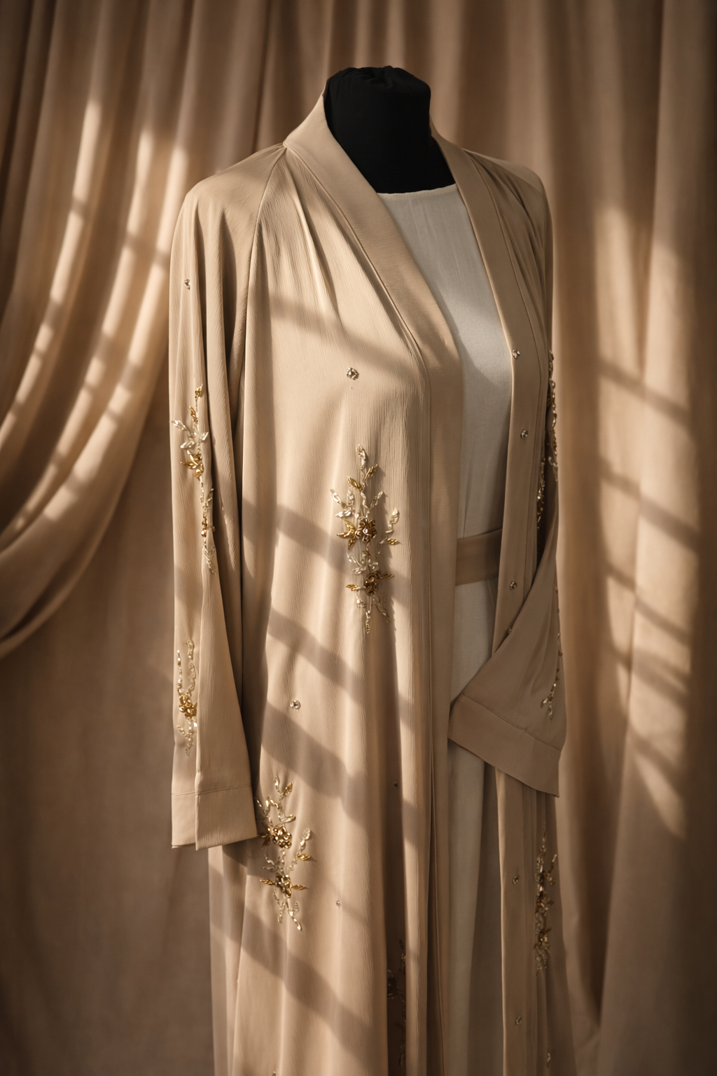 Ivory Bloom Abaya