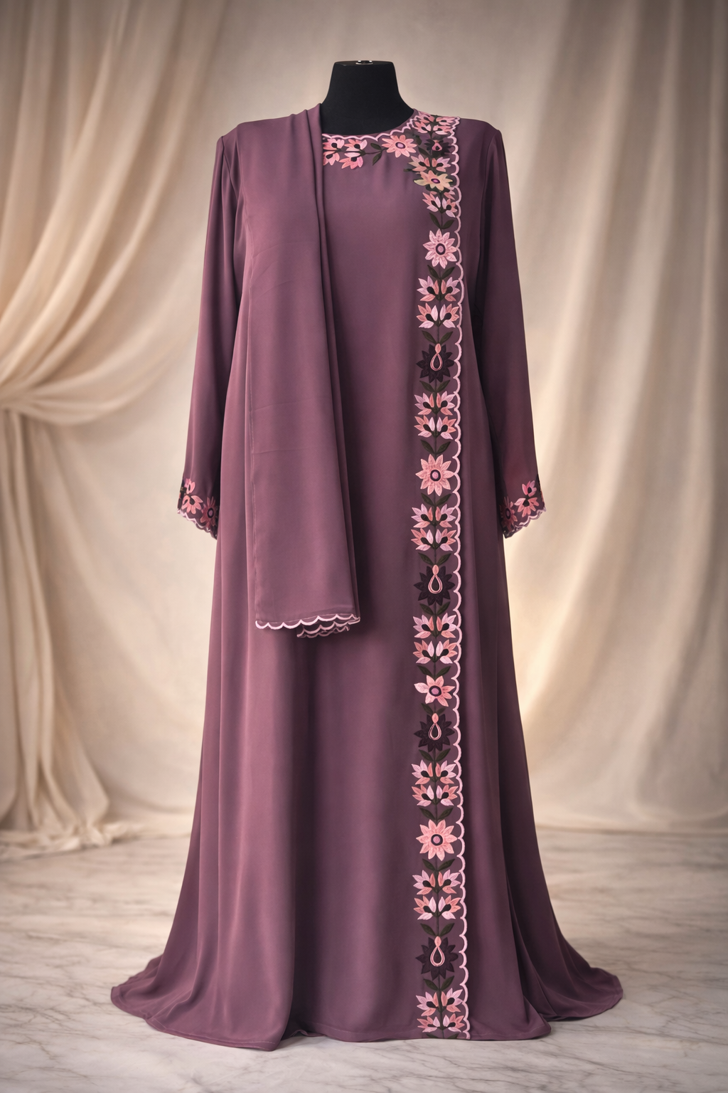 Blossom Edge Abaya