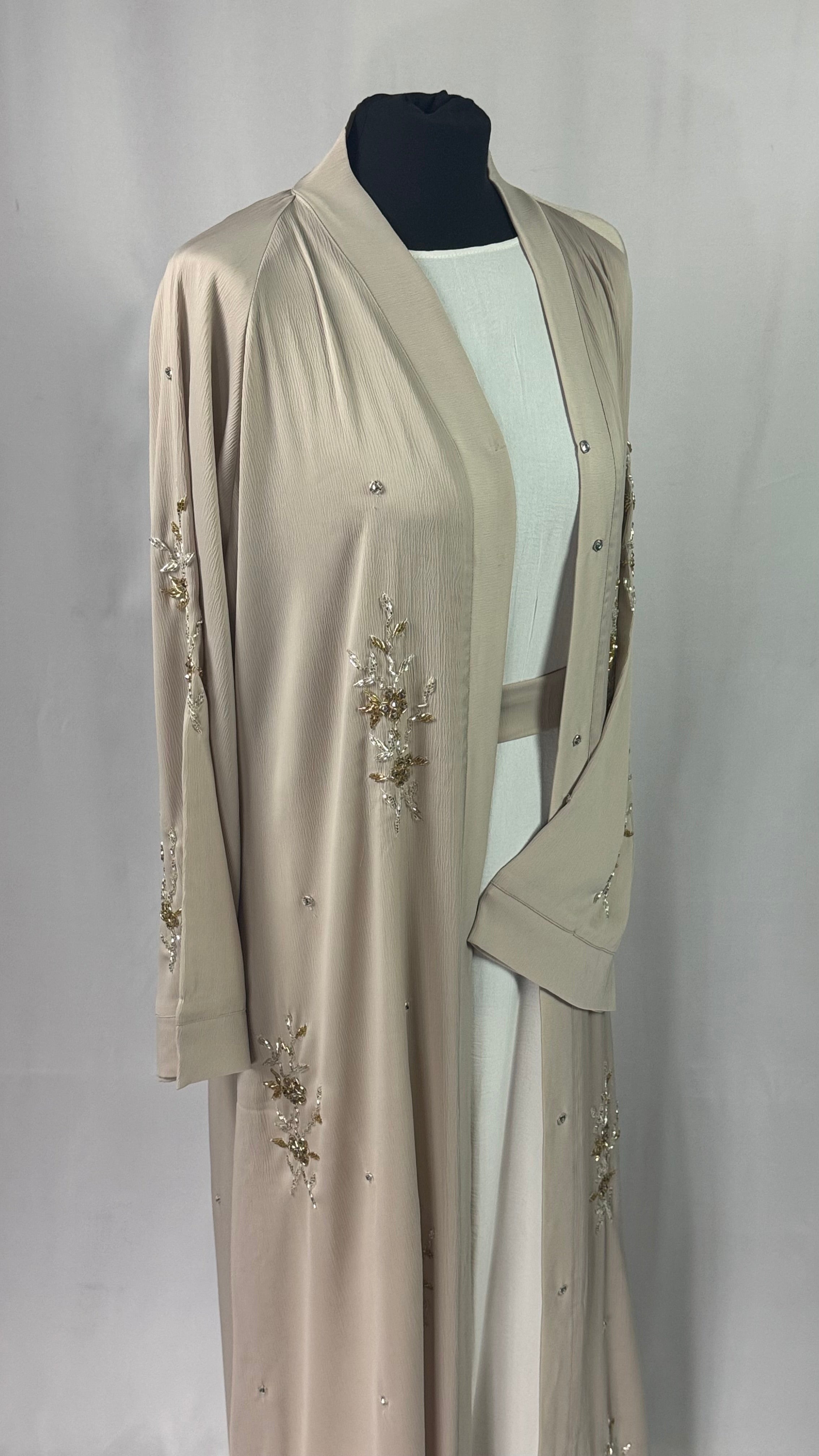Ivory Bloom Abaya