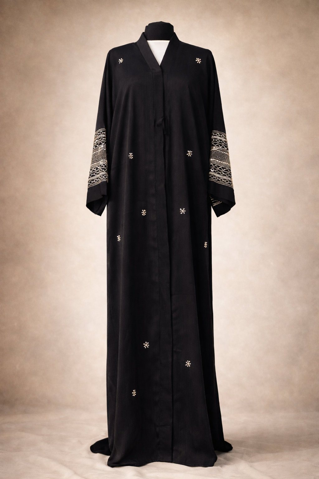 Noir Lattice Abaya