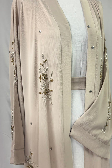 Ivory Bloom Abaya