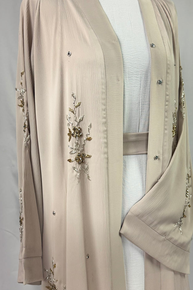 Ivory Bloom Abaya
