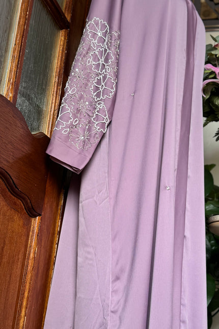 Lilac Bloom Abaya
