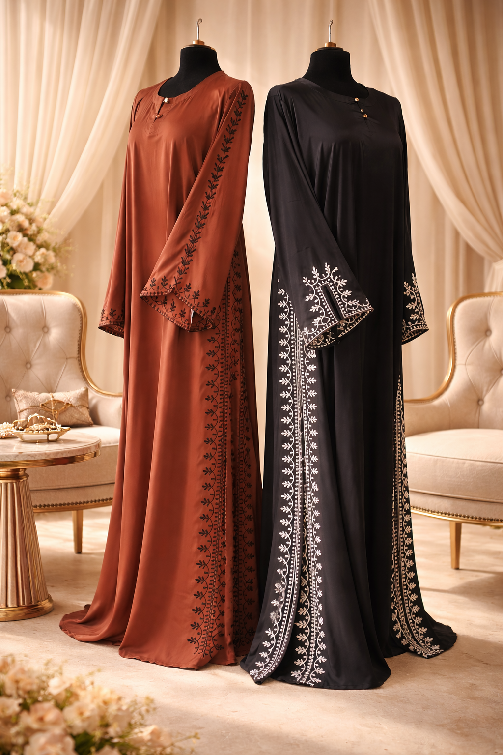 Caramel Vine Abaya
