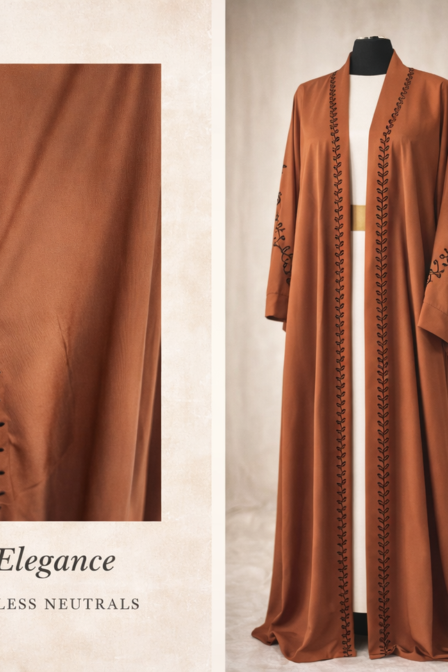 Caramel Vine Abaya