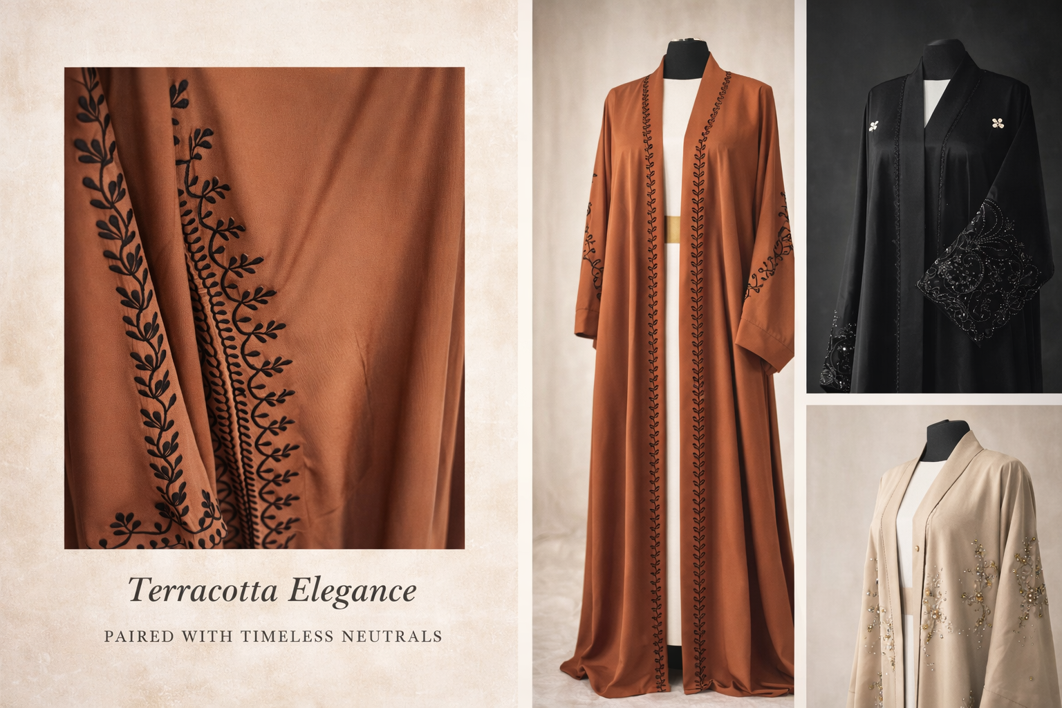 Caramel Vine Abaya