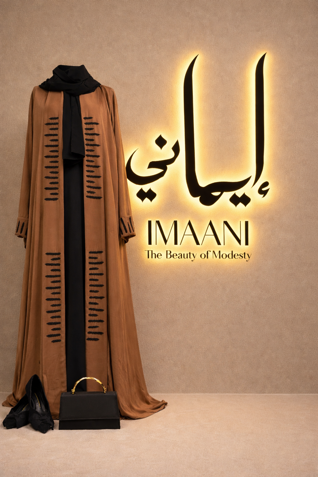 Ember Beadline Abaya