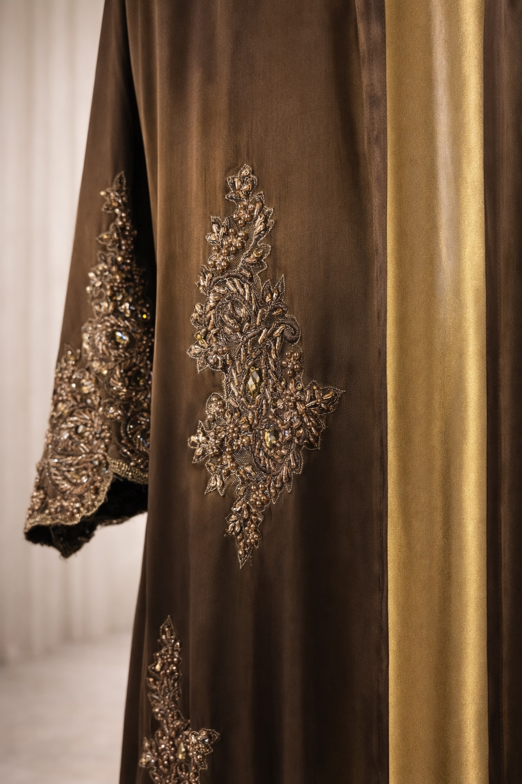 Mocha Embellished Abaya